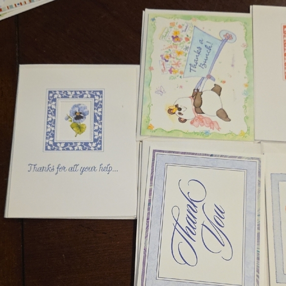 (J39) Thank You Cards Set - 21 Cards Total - Picture 3 of 4